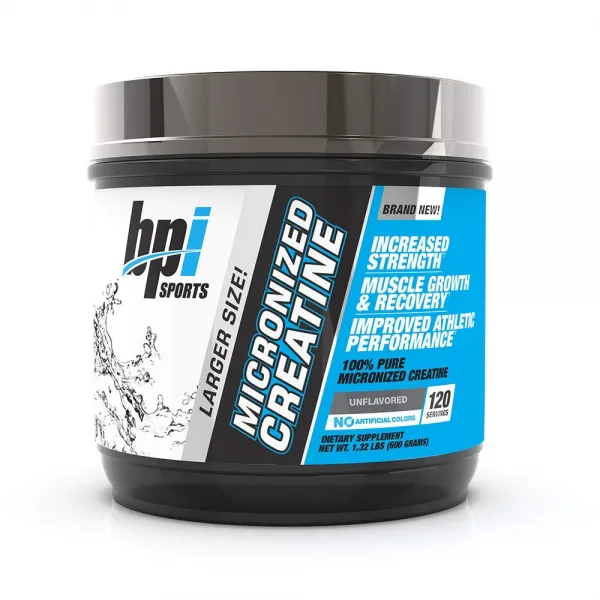 BPI Sports 미분화된 크레아틴 무맛 120회분 600g, 1개