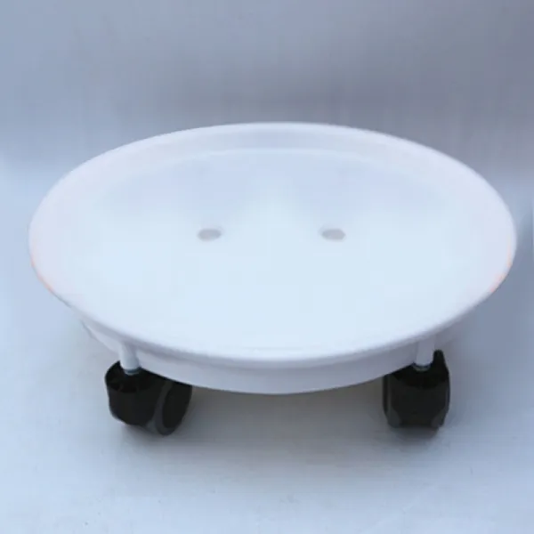 모 바 일 화분 밑 트 레이 플 라 워 크레인 물 구름 바퀴 화분 밑받침 만방향 윤 수지 모 바 일 화분 받침 순백색 외경 37 센티 내경 33 센티