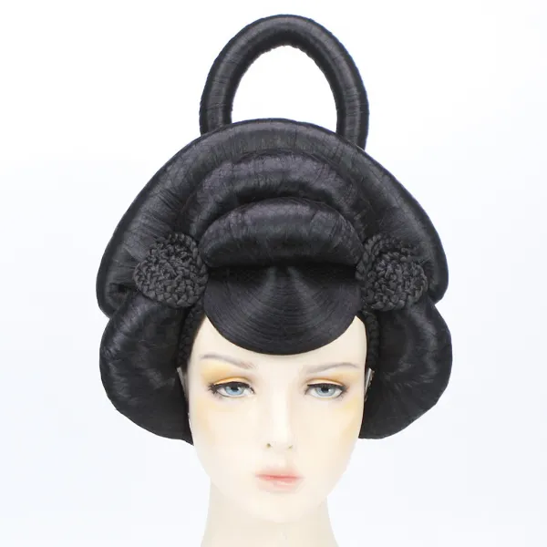 옴니아스토어 틱톡 대당 불야성 펑자천 크로스컨트리 아침 가발 헤어액세서리 F002