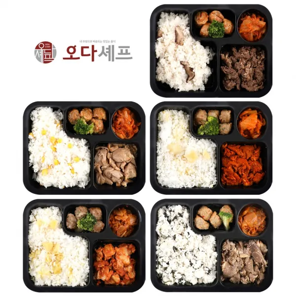 오다셰프 NEW 양많은 간편 냉동 도시락 5종 건강 식단관리 직장인 식단 한끼식사