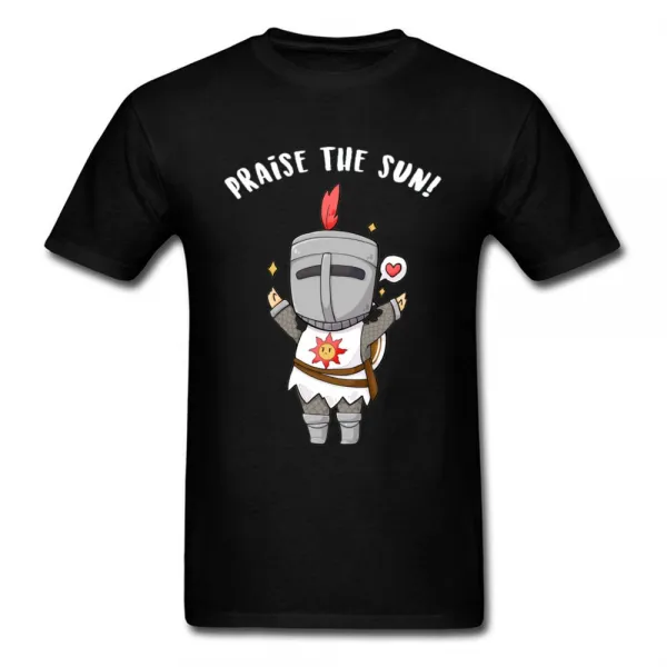 Kawaii t 셔츠 남성 찬양 the sun tshirt bloodborne 티셔츠 게이머 dark souls streetwear 만
