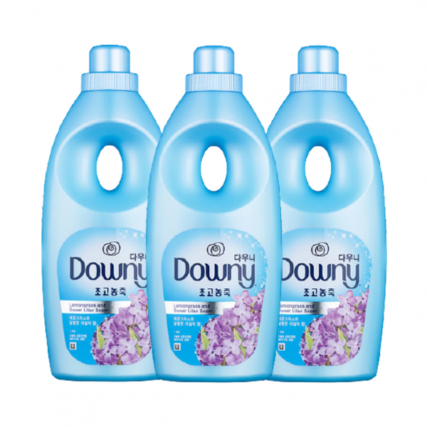 2020 다우니 초고농축 섬유유연제 레몬그라스와 라일락 본품, 3개, 1.05L