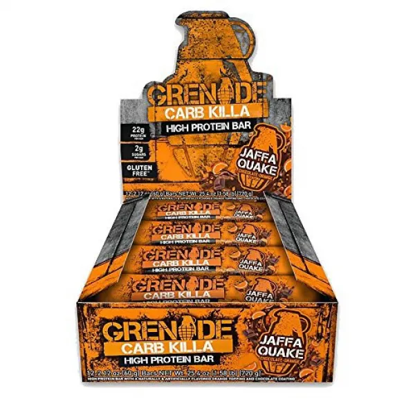 Grenade Carb Killa Bar-Jaffa Quake Box 12 Count 수류탄 카라 킬라 바 - 자파 퀘이크 박스 12 개입, 1