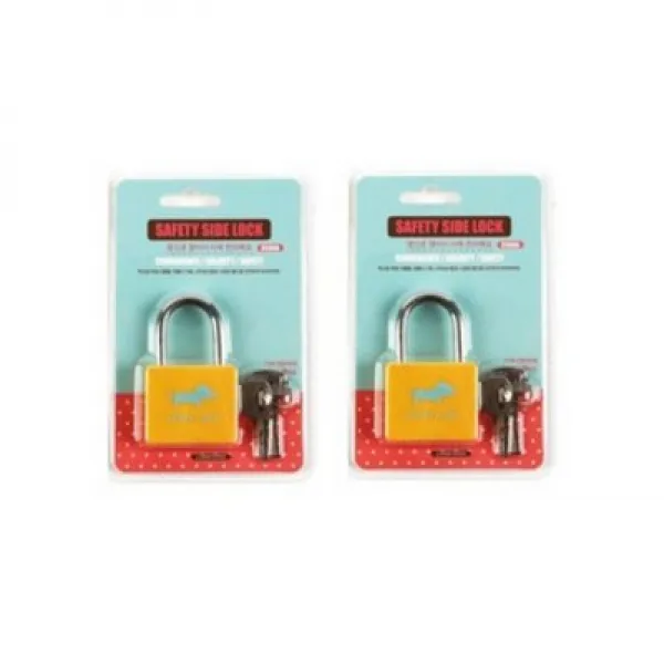 블루얼스 사이드 락 옆구리 자물쇠 옐로우, 10개