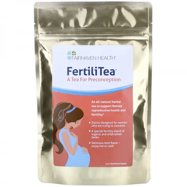 Fairhaven Health 선입견 용 FertiliTea 3 온스, 단일상품