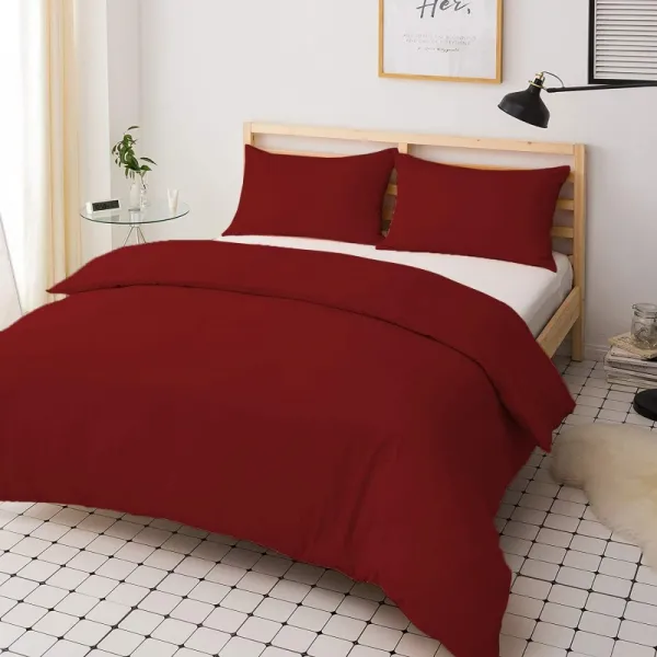 mFabrics 다발성 이불 커버 세트 관리가 용이성 세탁기 싱글 더블 킹 & 슈퍼 킹 - 베개 커버 포, 1, 단일옵션