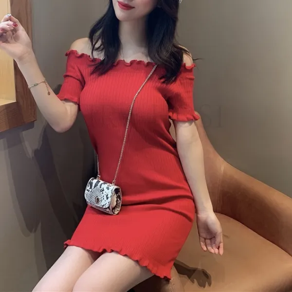 kirahosi 여름 섹시 뷔스티에 오프숄더 랩 원피스 113호 + 스마트스트랩 증정 DKv1w36
