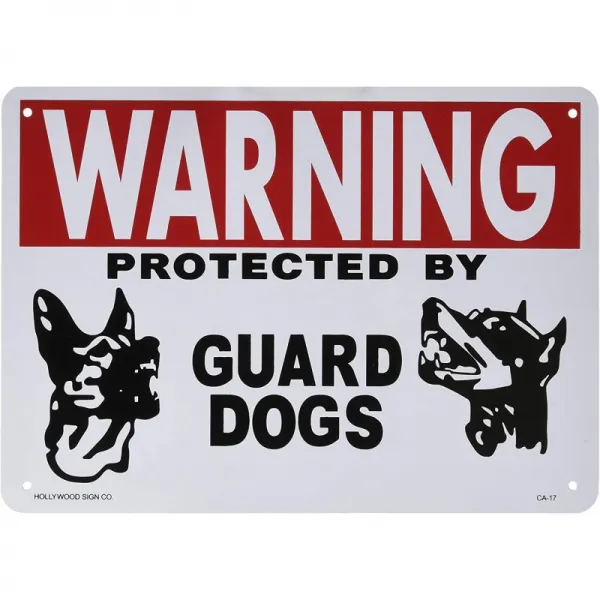 PLASTIC SIGN BOARD Heavy Type Small Size 355 × 255mm 감시인주의 [사인 보드] CA-17, 단일상품