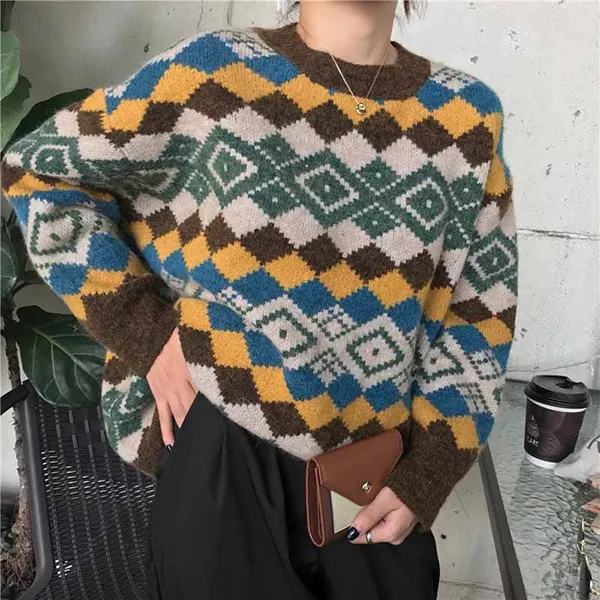 프로젝트제이 여성용 부드러운 생크림 니트 겨울필수템 여성의류 17 C