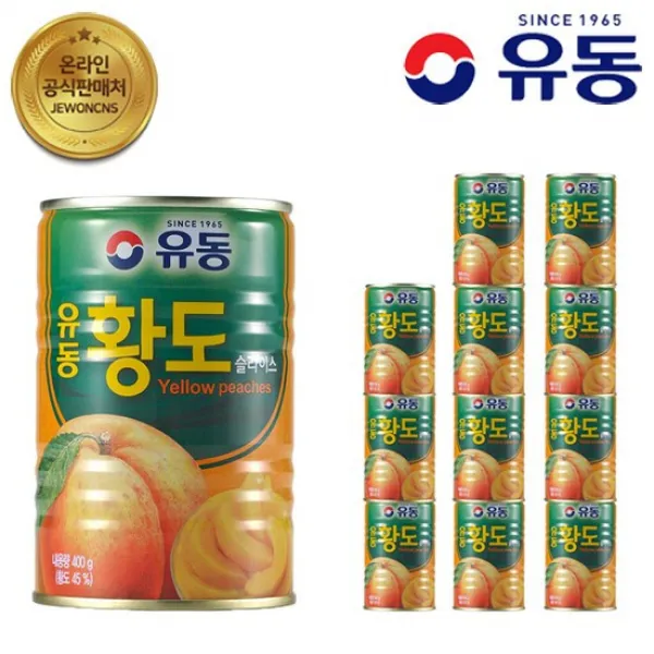 유동 황도 400g 12캔 유동공식판매처, 유동 황도 400g 24개입, 상세설명 참조, 상세설명 참조