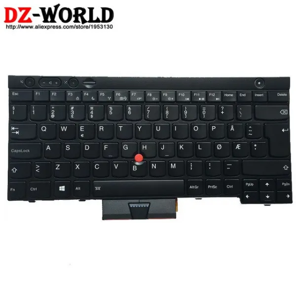  해외 Thinkpad T430 T430i T430s T530 T530i W530 백라이트 키보드 노르웨이어 백라이트 Teclado 04x1260 04x1373 0c01943 상세내용표시