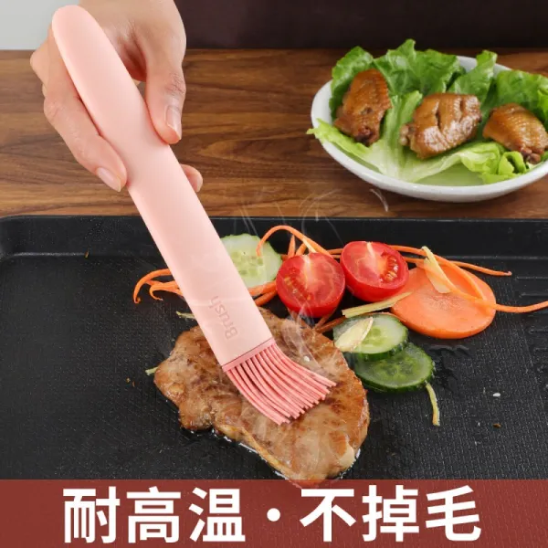 Necooks 뉴 셰 프 (Necooks) 내 고온 실리콘 오 일 브러쉬 식품 급 바 비 큐 브러시 로 베 이 킹 밀전병 북유럽 창의 적 으로 털 빠 지지 않 습 니 다 붓 분말 (실리콘 헤드 분할 가능)