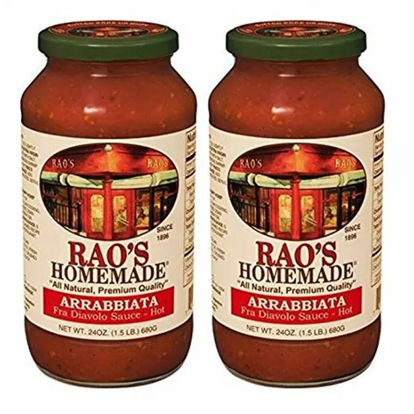 라오 Rao's Arrabiata Sauce 라오스 홈메이드 아라비아타 소스 680g 2팩, 1세트
