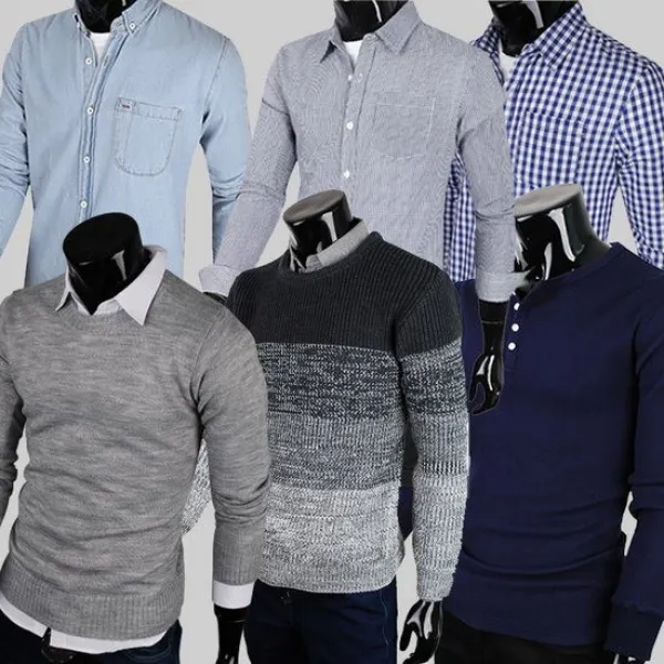 턴키 빅사이즈까지 사계절 입기좋은 남성 니트&셔츠