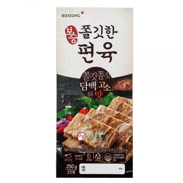 보승식품 쫄깃한편육(냉장) 250g, 단일상품