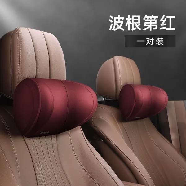 자동차 항공 좌석 헤드 베개 목 베개 베개 Maybach 자동차 베개 메모리 폼 자동차 쌍의 자동차 용품, 일등석 머리 받침-한 쌍 보겐 디 레드