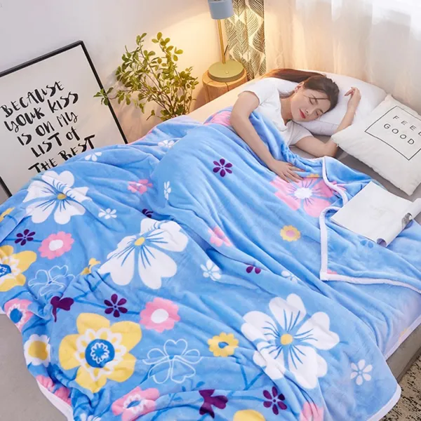 북극 양털 여름 산호 담요 여름 담요 낮잠 수건 이불 시트 얇은 에어컨 플란넬 담요, 크기: 70x100cm (일등석) 캐주얼 무릎 담요, 색상 분류: 비밀 정원