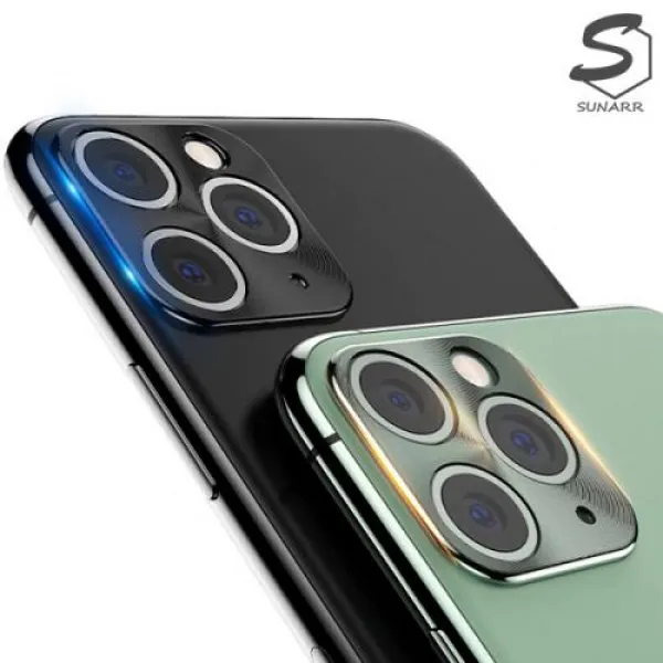 [바보사랑]아이폰11 XR XS X 프로맥스 8 7 플러스 카메라렌즈 보호 필름 캡 메탈 스크래치 방지커버, 1개, 아이폰11프로/scc901실버