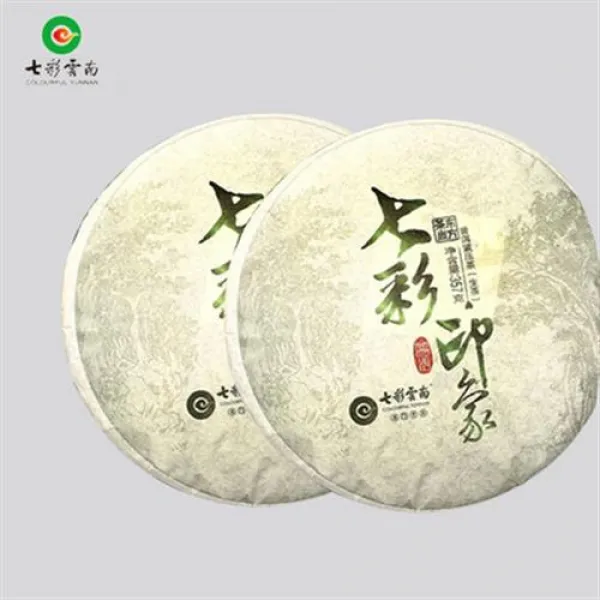 차이준 칠채운남 보이차 칠채인상 생차 357g 병차 운남 보이차 랜덤연분, 단일상품