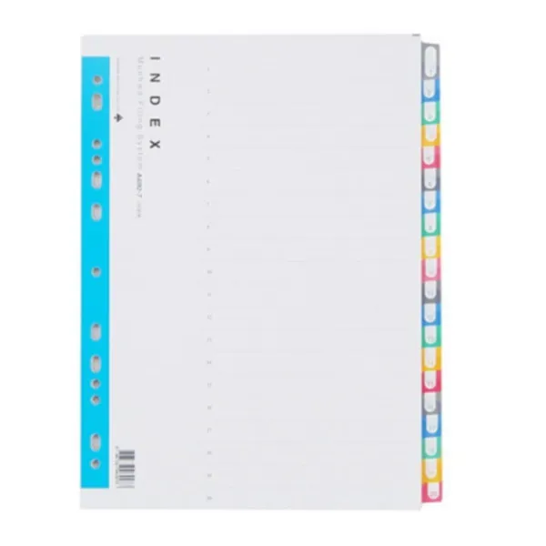 문화 A4 PP 인덱스 20분류 A692-7 (홀간격 80mm 사용)