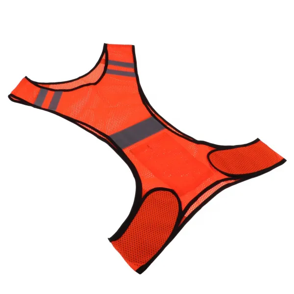 Zeyuan 높은 가시성 안전 조끼 반사 야간 달리기 사이클링 조끼 옐로우 레드