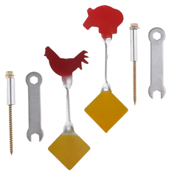 ZLD 경쟁 연습을위한 2pcs 금속 총격 사건 표적 방적공 \u0026 Plinking, As Described