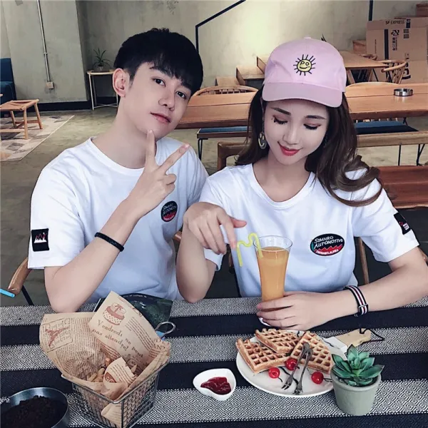 ZoneSHOP 커플티 반팔티 티셔츠 케를룩 남녀공용 단체티 면티XT 586640290052