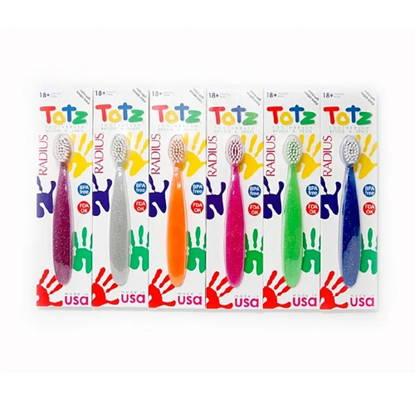 [래디어스] [RADIUS] 토츠 totz 6개 세트 /어린이 칫솔/18개월~7세까지 사용, 래디어스 토츠(혼합-각각1P)