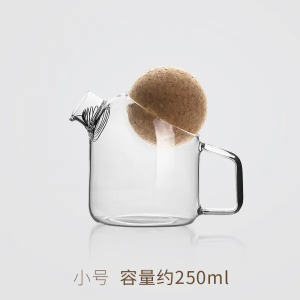 그물 빨간 일본 유리 차 주전자 사무실 현대 미니멀 한 컵 귀여운 꽃 주전자 필터 개성 창조적 인, 단일옵션, 작은 작은 기호는 차 주전자를 만드는 공 공에 대한 공