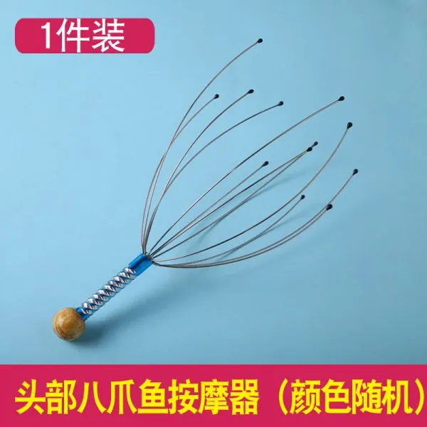 브러쉬겸 마사지건 두피가려울때 셀프마사지도구 시원한마사지 두피샴푸브러쉬 탈모에도움되는 두피각질제거하기 부모님마사지해주기 두피마사지기 문어발 공부하다사용하는 조용한 셀프로근육풀기, 단일사이즈, 머리문어 랜덤