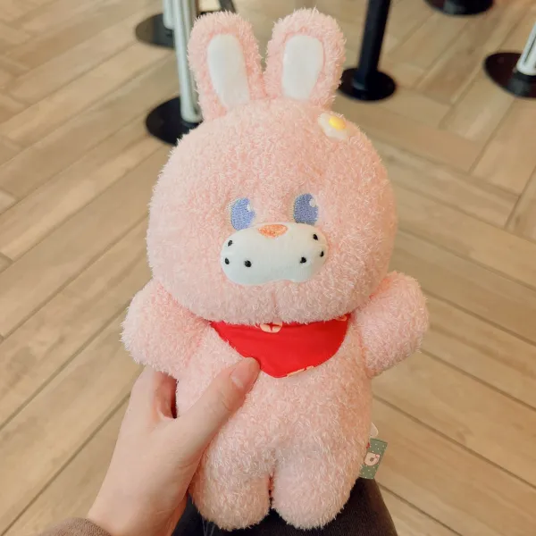 s넷 레드 힐링과 웨일 벨벳 장난감 어린이 동반 자다 위로하다 여자의 날 선물 인형, 토끼 새끼, 23cm 찍어서 7일 배송
