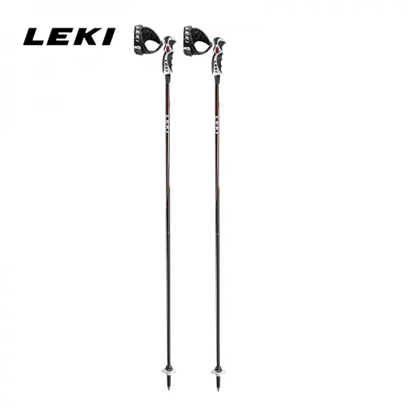 leki 19 종 스키 더 블 스키 지팡이 고 급 스 러 운 전 섬유 고산 크기 회전 직 지팡이 스키 바 스키 카 봉 14s 블랙 110, 상세페이지 참조
