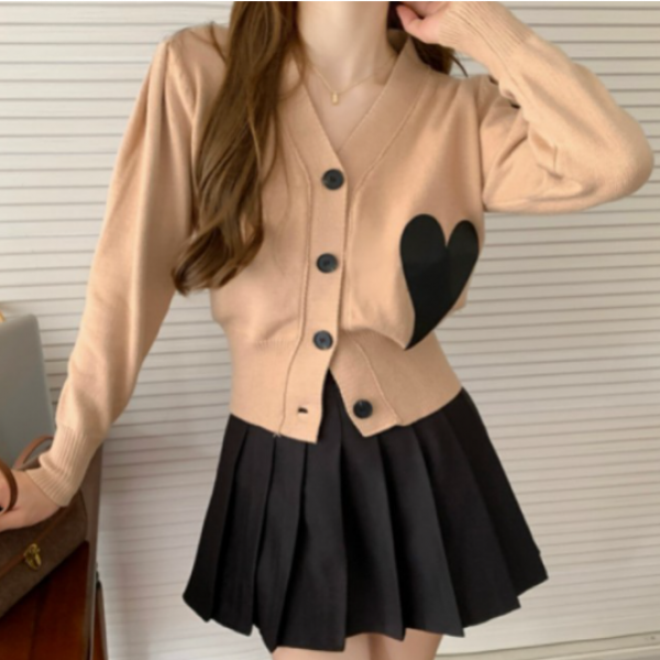 사랑스러운 봄 여자가디건 브이넥 간절기니트가디건 3color