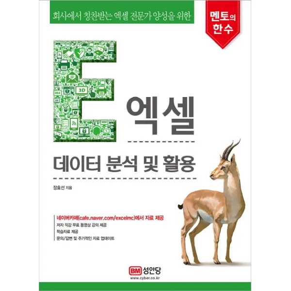 멘토의 한 수 엑셀 데이터 분석 및 활용:회사에서 칭찬받는 엑셀 전문가 양성을 위한 성안당