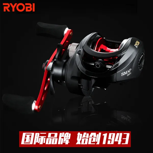 ryobi 리우비 뉴 물방울 휠 스마프 로드 아 전용어선 튀김선 초보 민물, 기타 왼쪽 핸드 형, SMAP매트 블랙 단라운드