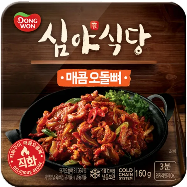 동원 심야식당 매콤 오돌뼈 160g 1개 기타즉석식품