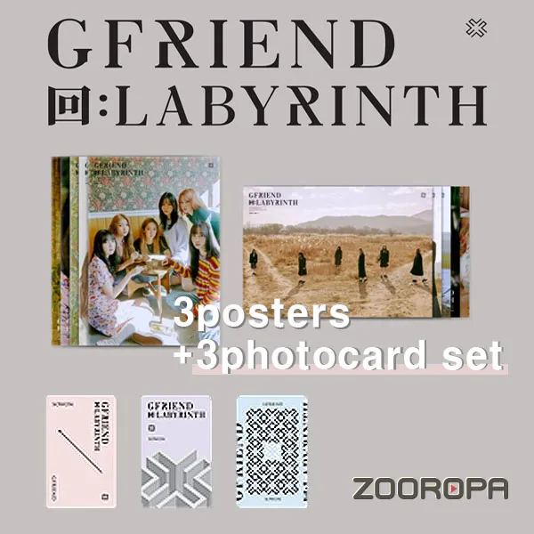 (포스터3종+특전포카3종) 여자친구 (G-Friend) LABYRINTH 교차로 Crossroads (브로마이드 3장+지관통)