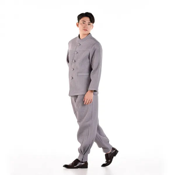 리예 물실크 차이나 적삼 바지 겨울 남자 생활한복(개량한복)