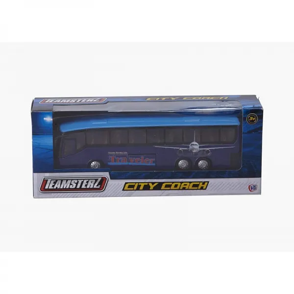 팀스터 장난감 모델 코치 시티 고속버스 투어 - 1대가 임의로 제공됨