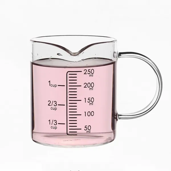 딜리쿡 유리 주방 계량컵 250ml 눈금컵 계량컵선물, 상세페이지참조