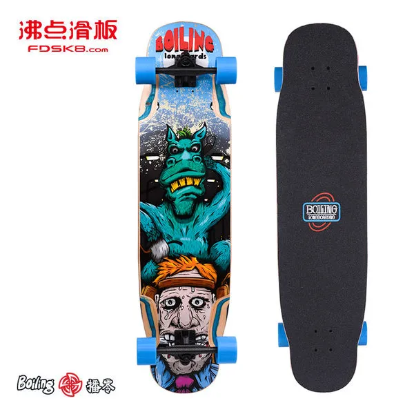 끓는점 끓는점 남성과 여성의 전문 롱 보드 스케이트 보드, 03 전능하신 보드 몬스터 (39.625 * 9.75)