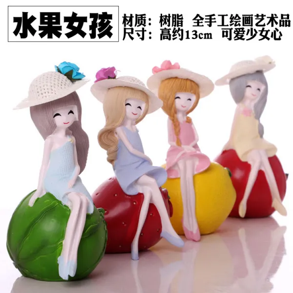 할머니 백년해로 인물 집 장식 결혼 선물 새방 침실 디어 아늑, 과일 여자애 한세트 4