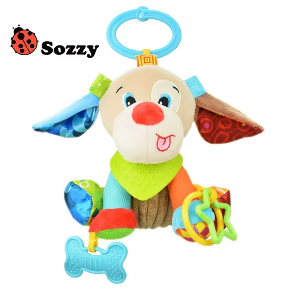 SOZZY 아기 달래다 인형차 매달다 침대 걸이 인형 벨벳 장난감 치약, 포옹 강아지