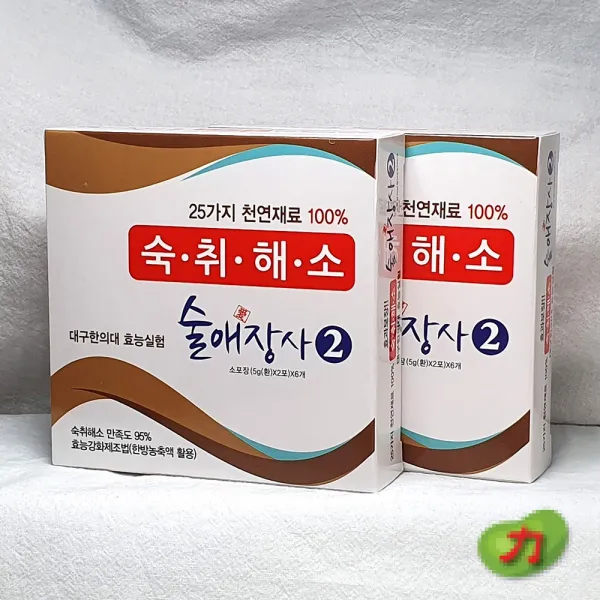 술애장사 술애장사2(12포입) 독한술 과음엔 강한 숙취해소제 음주전후 속울렁 피로 예방 필수템, 12포입, 2박스