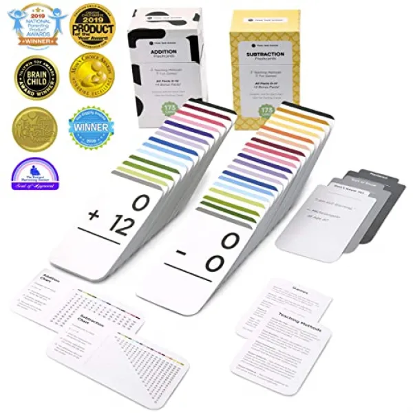 Think Tank Scholam 346 추가 · 감산 플래시 카드 모든 사실 색상은 유치원 아이들을 위해 최선을 다하고 제 1 제 2 학년 본상품