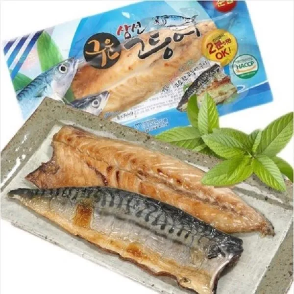 멸치장군 노르웨이 구운고등어 10팩 1.2kg이상 전자렌지2분 구운고등어/10팩 1.2kg 이상