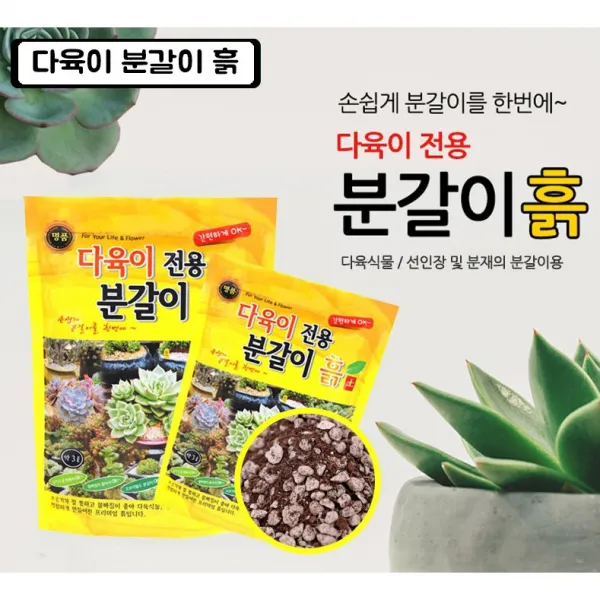 거목 화분 분갈이흙 다육이흙 마사토 텃밭 상토용토, 2set