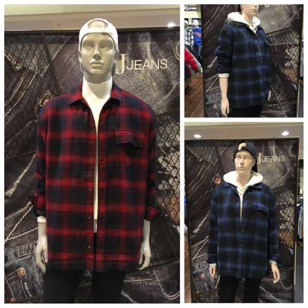 [현대백화점]J.FRJ Jeans(에프알제이)F94U-MM089A 오버핏 보아털안감 셔츠형 자켓　　