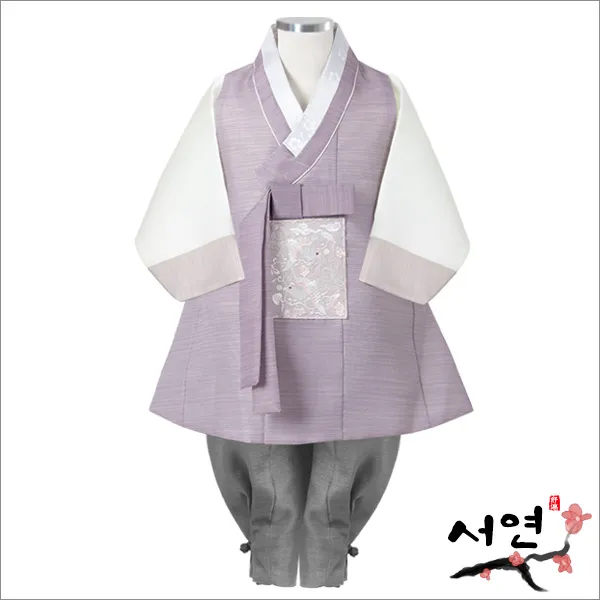 서연한복 HJ_1957 온새보라끝동 백일복 돌부터 10세까지 남아한복