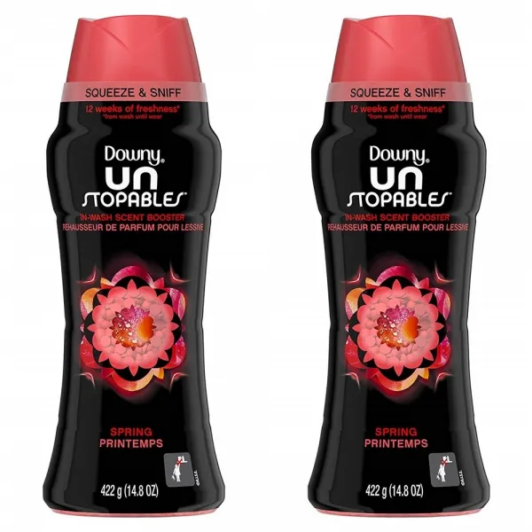 다우니 섬유 유연제 422g 2팩 센트 부스터 스프링 언스토퍼블 향 Downy Unstoppables In Wash Scent Booster Beads Spring 14.8 Ounce 1set